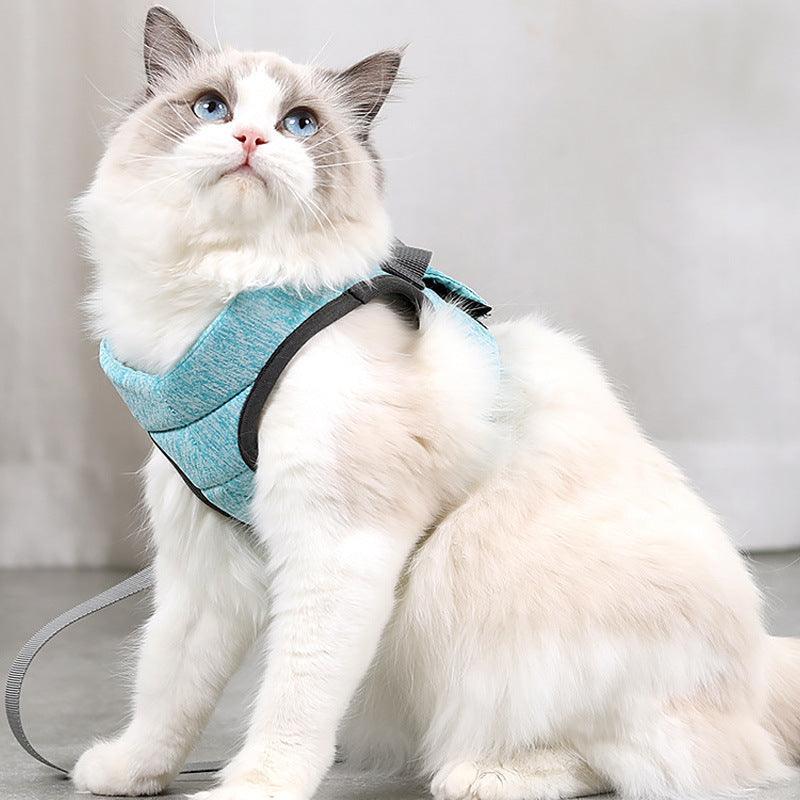 Lightweight Lace Cat Leash And Chest Strap Set - Stylish And Comfortable Outdoor Cat Harness - Image 3