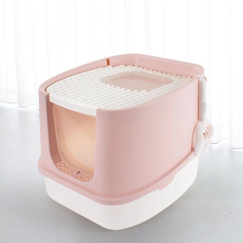 Fashionable Enclosed Cat Litter Box With Anti-Splash Design - Image 8