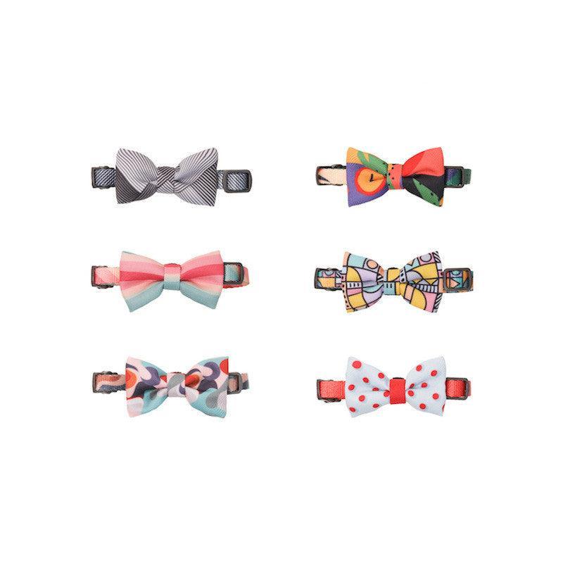 Casual Cotton Bow Tie Cat Collar - Stylish And Playful Accessory For Your Feline Friend